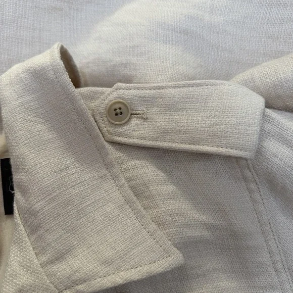 Banana Republic Womens French Utility Field Textured Jacket Size XL Oyster Gray - Picture 10 of 13